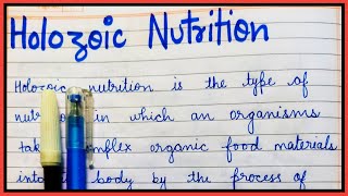 Definition of Holozoic nutrition  What is holozoic nutrition [upl. by Tallbott]