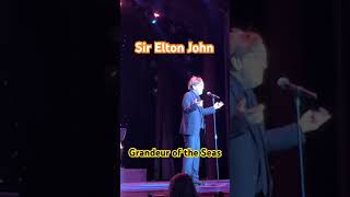 Sir Elton John Grandeur of the Seas Impressionist Paul Boland Outstanding [upl. by Pokorny]