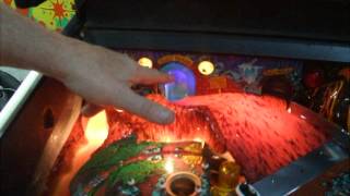 106 Bally ESCAPE FROM THE LOST WORLD Pinball Machine 1500 made  TNT Amusements [upl. by Clite]