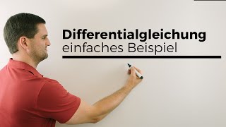 Differentialgleichung Differenzialgleichung lösen einfaches Beispiel  Mathe by Daniel Jung [upl. by Clarkin]