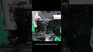 Automated injection molding to produce plastic chairs injectionmolding injectionmold [upl. by Vladimir]