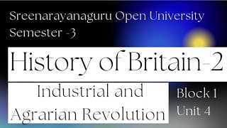 SNGOU History of Britain Third sem Industrial revolution part 3 [upl. by Innavoig]