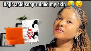 Stop using kojie San soapkojie San soap review kojic acid soapkojie San skin lightening soap [upl. by Spracklen92]