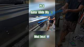 Jon boat gets Gator Glide diy boat mudboat mudmotor raceboat subscribe paint jonboat fyp [upl. by Gefen]