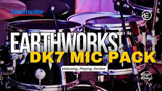 Earthworks DK7 Drum Mic System  Unboxing Playing amp Review [upl. by Castillo477]