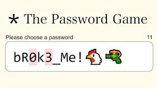 How The Password Game Broke Me [upl. by Drawde]