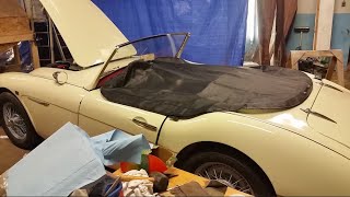 Install a new Tonneau Cover  Austin Healey Service Manual [upl. by Matthew]