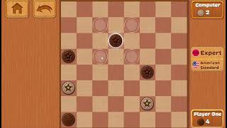 Checkers Standard mode Strategy game [upl. by Iramat]