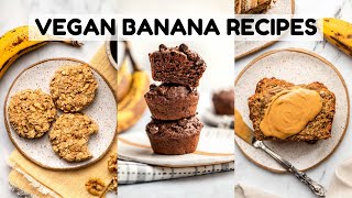 MUST TRY Overripe Banana Recipes Vegan [upl. by Moffat596]