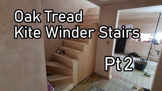 Kite winder stair build Pt2  boxing in amp risers [upl. by Johnnie838]