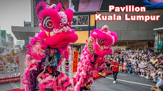 Auspicious High Pole Lion Dance  Pavilion Kuala Lumpur CNY 2024  Year of The Dragon [upl. by Cochard214]