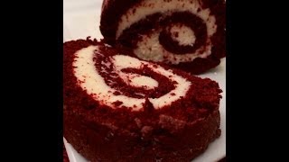 Moist Red Velvet Cake Roll [upl. by Aikemat973]