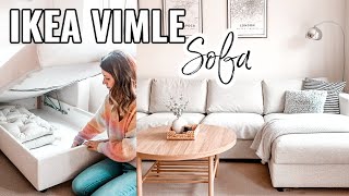 IKEA VIMLE SOFA REVIEW AND CLEAN MY SOFA WITH ME 2021  IKEA FINNALA SOFA REVIEW  IKEA TIPS [upl. by Suillenroc]