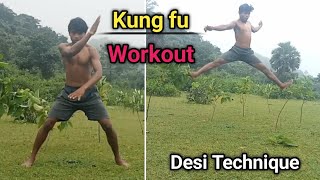 Kung fu Master  Desi Martial Arts Training  Kung fu Workout  fight scienc [upl. by Arella969]