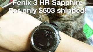 Garmin Fenix 3 HR Unboxing amp Quick Review [upl. by Cassi]