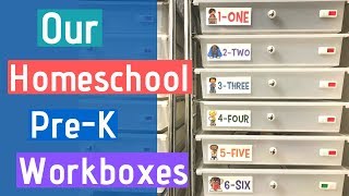 How We Use Workboxes for PreK [upl. by Dnalerb]