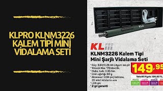 KLPRO KLNM3226 kalem tipi mini vidalama seti [upl. by Annaeerb]