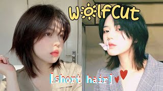 WOLFCUT✁ short hair  TUTORIAL step by step✧ [upl. by Pleione676]