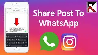 How To Share An Instagram Post To WhatsApp [upl. by Briana]