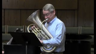 Sonata for Euphonium by Thom Ritter George  David Werden euphoniumist [upl. by Airamesor]