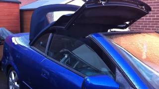 Astra coupe convertible roof opening [upl. by Nola]