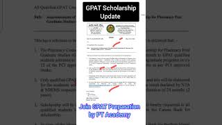 GPAT SCHOLARSHIP Update 2024  Latest GPAT Scholarship  GPAT 2025 Preparation [upl. by Humphrey]