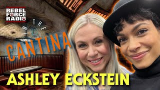 ASHLEY ECKSTEIN Meeting Rosario Dawson on the AHSOKA Set [upl. by Attevroc]