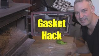 Quick and Easy Woodstove Door Gasket Replacement [upl. by Rosenberger]