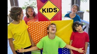 Hide and Seek Rainbow Lockers with Sign Post Kids and Mommy [upl. by Assenay448]