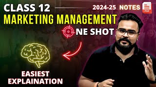 MARKETING MANAGEMENT class 12 ONE SHOT  Gaurav Jain [upl. by Idnis]