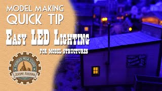 Model Making Quick Tip Easy LED Lighting for Structures [upl. by Disini]