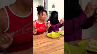 She thought she fooled grandpa 😂 Cake twist 🎂 prank [upl. by Odraude]