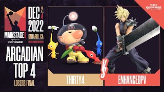 thirty4 Olimar vs enhancedpv Cloud  Arcadian Top 4 Losers Final  Mainstage 2022 [upl. by Raine]