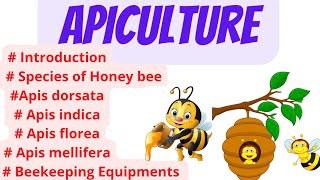 APICULTURE  Bee keeping Explanation in hindi and english and hand written notesApiculture [upl. by Crellen]