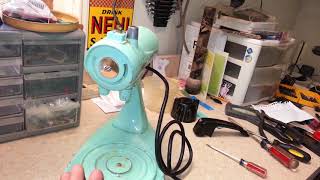 Turquoise Sunbeam Mixmaster Model 12 restoration in Sea Foam Green [upl. by Amity]