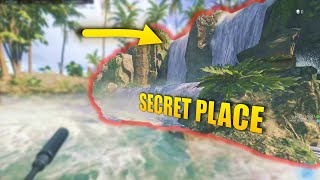 We found this SECRET PLACE on Caldera  EASTER EGG  SECRET CAVE  WATERFALL  Warzone Season 1 [upl. by Aurita]