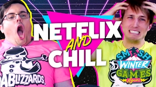 NETFLIX AND CHILL 80S EDITION Smosh Winter Games [upl. by Gabriella]