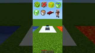 Minecraft Elytra Fall vs Different Blocks minecraft shorts [upl. by Hotze]