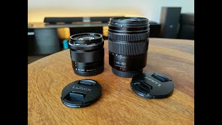 Panasonic 35100mm f456 vs 45150mm f456 lens Video Test comparison micro four thirds MFT 4K [upl. by Livingston]