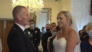 Auchen Castle elopement wedding day video in Dumfries and Galloway Scotland [upl. by Gabriela336]