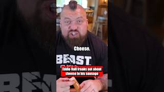 Eddie Hall freaks out about cheese1 [upl. by Letnohs]