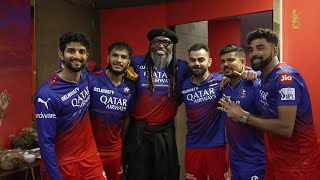 Chris Gayle and Virat Kohli in the RCB dressing room together  RCB vs CSK  IPL 2024 [upl. by Girhiny92]