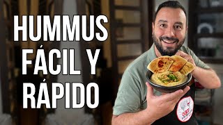 ¡¿Receta de Hummus Casero en minutos  Receta Fácil [upl. by Nelyt]