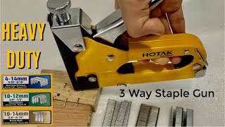 How to use 3 in 1 Staple Gun  HOTAK Heavy Duty 3 Way Staple Gun  MrDIY [upl. by Philips]