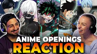 We reacted to 20 ANIME OPENINGS and ranked ALL OF THEM PART 2 [upl. by Yart]