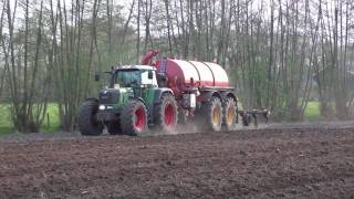 Loonbedrijf Van Geresteijn bouwland injecteren met Fendt 920 [upl. by Haidabej503]