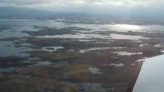 Landing at Benbecula  Loganair Saab 340 [upl. by Yelahs]