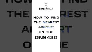 GNS430 How To Find The Nearest Airport shorts [upl. by Augusto887]