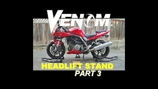 Head Lift Stand for Motorcycles Part 3 How to use Front Headlift Stand [upl. by Bast]