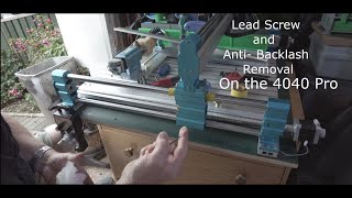 Sainsmart 4040 Pro Cnc Removal of the Lead Screw and AntiBacklash nut [upl. by Huey]